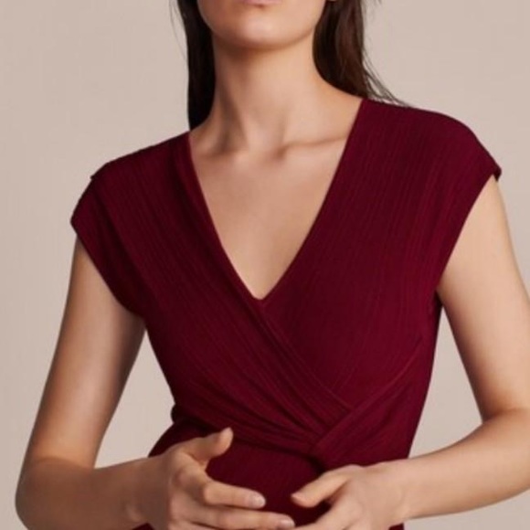 Massimo Dutti Limited Edition Dark Red Dress - Picture 2 of 10